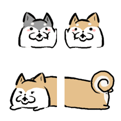 黒柴さんと赤柴さんの絵文字メイン画像