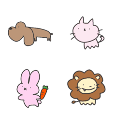 [LINE絵文字] へんてこ動物たちの画像