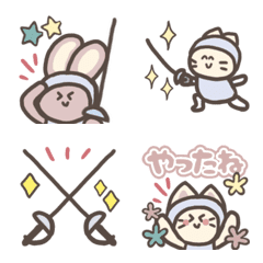 毎日使える☆フェンシング絵文字の絵文字メイン画像