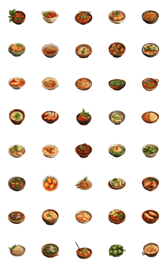 [LINE絵文字]Food delicious emojiの画像一覧