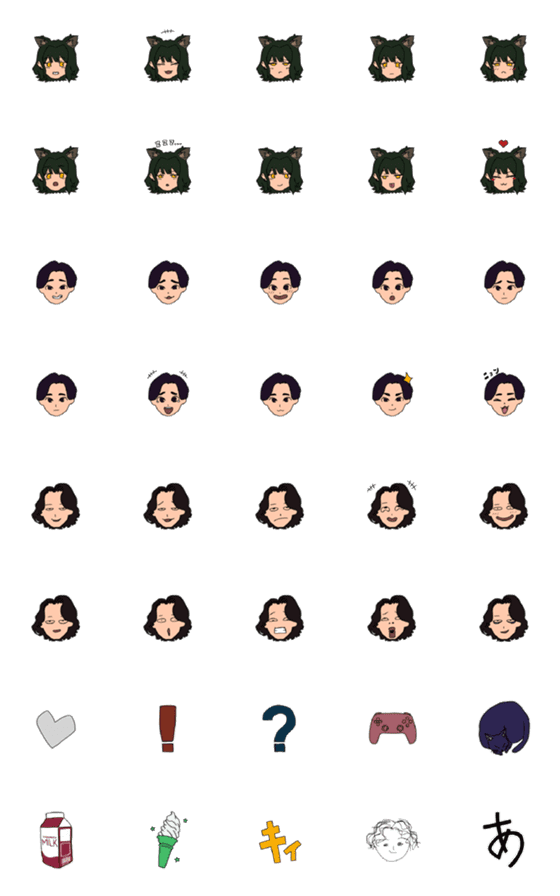 [LINE絵文字]anna emoji w/ TOKUNOUの画像一覧