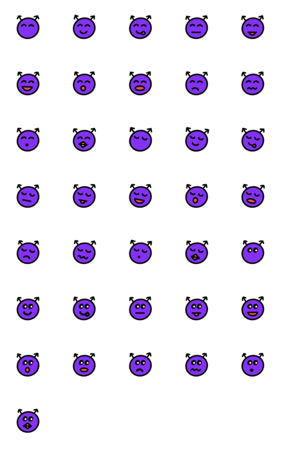 [LINE絵文字]Simple devil_の画像一覧