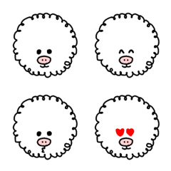 [LINE絵文字] 豚鼻ビション ブーブの画像