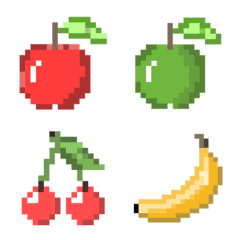 [LINE絵文字] Little Pixel Fruitの画像