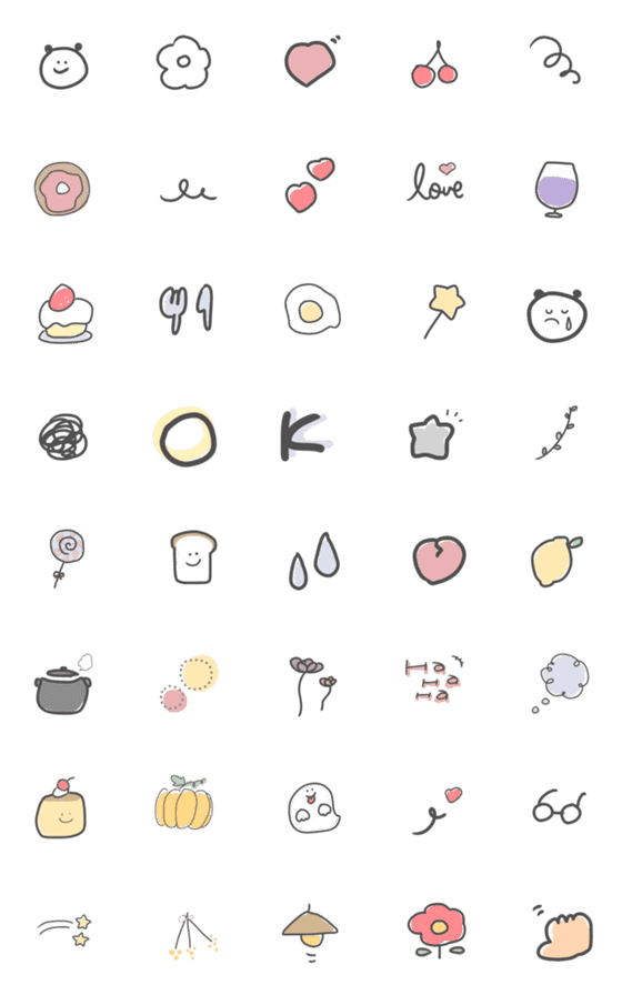 [LINE絵文字]しんぷるめの りりえもじ ◎の画像一覧