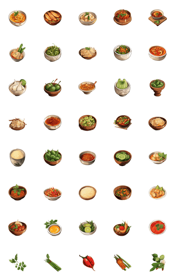 [LINE絵文字]Food delicious emoji 2の画像一覧