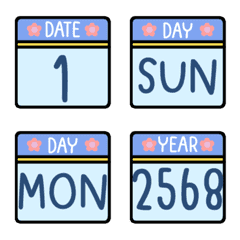 [LINE絵文字] Calendar 7の画像