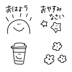 [LINE絵文字] 【the simple♡】の画像