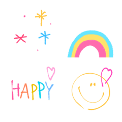 [LINE絵文字] ✳︎happy art emoji✳︎の画像