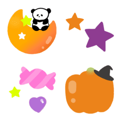 [LINE絵文字] シンプルかわいい♡ハロウィン絵文字の画像