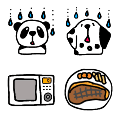 [LINE絵文字] Cooking and rainy day animalsの画像