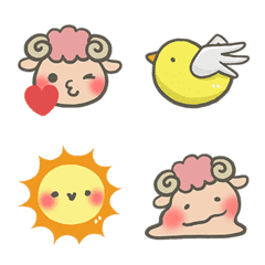 [LINE絵文字] Pinky Sheep v2.0の画像