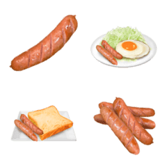 [LINE絵文字] ウィンナー 朝食の画像