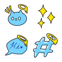 [LINE絵文字] Blue slime Emojiの画像