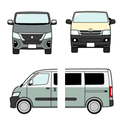 [LINE絵文字] 愛車の絵文字 -バンライフ編②の画像