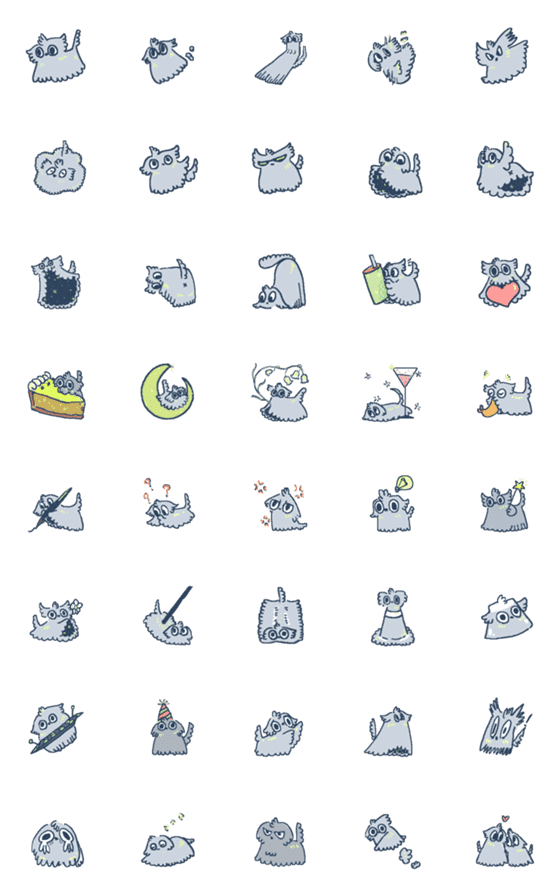 [LINE絵文字]cloud dogの画像一覧