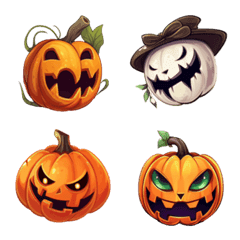 [LINE絵文字] Halloween pumpkin feels emoji 3の画像