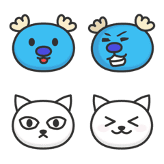 [LINE絵文字] ねことこあら えもじの画像