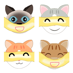 [LINE絵文字] Tabby Milktea Cat ＆ friendsの画像
