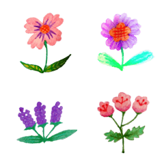 [LINE絵文字] The beautiful purly flowersの画像
