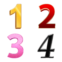 Number classic luxury emoji v.1の絵文字メイン画像