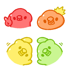 [LINE絵文字] NuanCha ( java sparrow gummies emoji )の画像