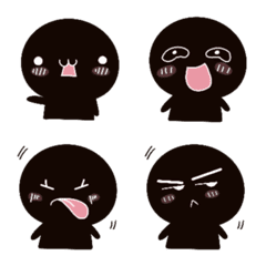 [LINE絵文字] Black body emoji v3の画像