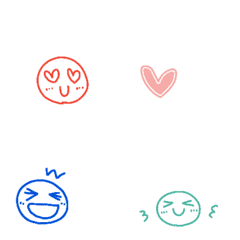 【動く】ミニスタンプ♡スマイリー絵文字②の絵文字メイン画像