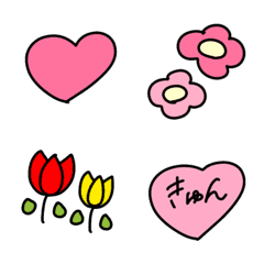 [LINE絵文字] ♡日常会話用 絵文字 カラフルver.♡の画像