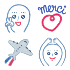 [LINE絵文字] フレンチトリコロール絵文字 11の画像