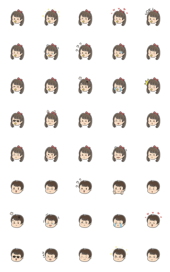[LINE絵文字]Babys - Baby Boy＆Girl's Emojiの画像一覧