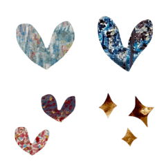 [LINE絵文字] Cool heart emojisの画像