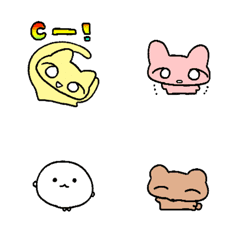 [LINE絵文字] ねこちゃん なかまの画像