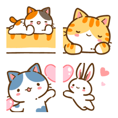 [LINE絵文字] Min Min Cat Emoji - comboの画像