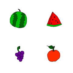 [LINE絵文字] Fruit Drawing！！！！！！！！の画像