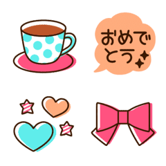 [LINE絵文字] オシャレ♡大人シンプルな絵文字 23の画像