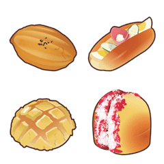 [LINE絵文字] Eat bread！ Delicious Taiwanese breadの画像