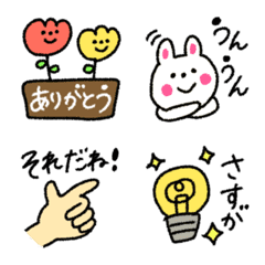 [LINE絵文字] 毎日使える基本の絵文字の画像