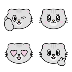[LINE絵文字] Emoji Cat kawaii2の画像