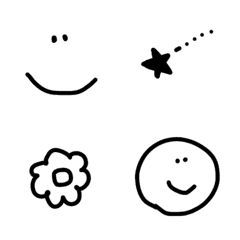 [LINE絵文字] 【シンプルすぎる絵文字】の画像