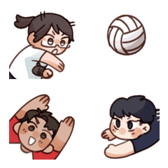 [LINE絵文字] Fall in love with volleyball boys！の画像