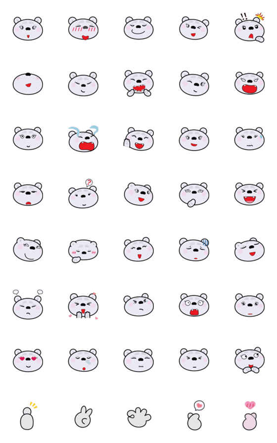 [LINE絵文字]2023 LET'S DRAW:Fu Be-Be's Emojiの画像一覧