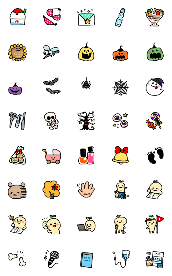 [LINE絵文字]絵文字(mix6)の画像一覧
