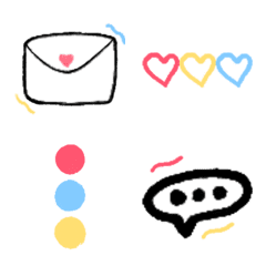 [LINE絵文字] Red Yellow Blue Emojiの画像