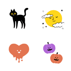 [LINE絵文字] ちょっと小さめハロウィン絵文字の画像