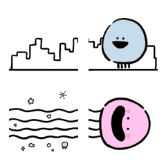 [LINE絵文字] The Jellyfish Dynamic Emoji Stickerの画像