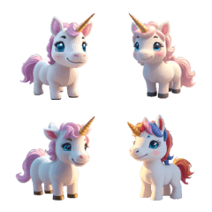[LINE絵文字] Enchanted little pony Unicornの画像
