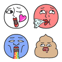 動くよ！シュールな顔の人達3の絵文字メイン画像