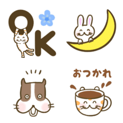 [LINE絵文字] 動く♡毎日かわいい犬、猫、うさぎの画像