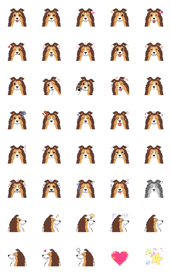 [LINE絵文字]Mr.Sheltieの画像一覧